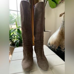 Born, tall, suede , Wedge heeled boot